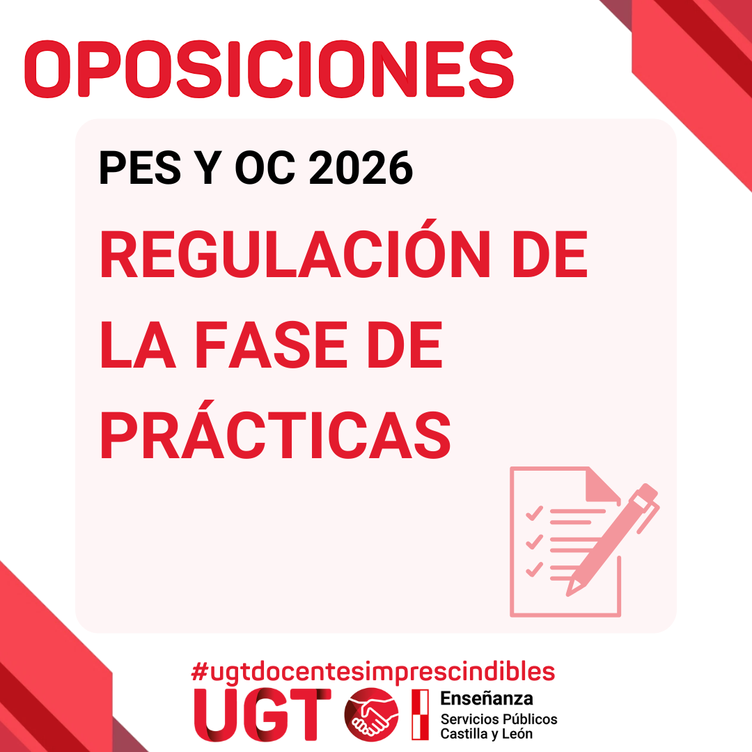 Oposiciones PES y OC 2026 CyL. Regulación de la fase de prácticas