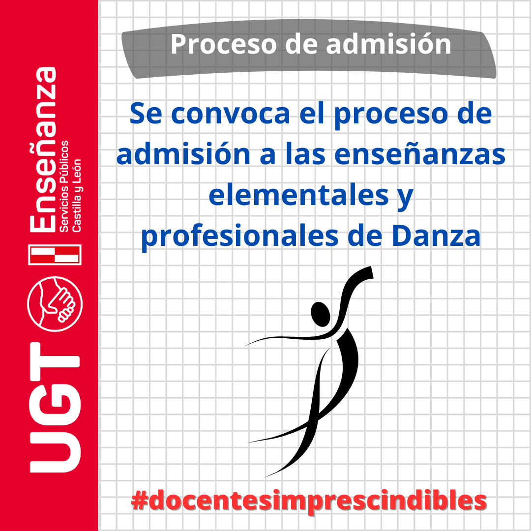 Proceso de admisión a las enseñanzas elementales y profesionales de Danza en los centros en CyL para el curso 2024/2025.