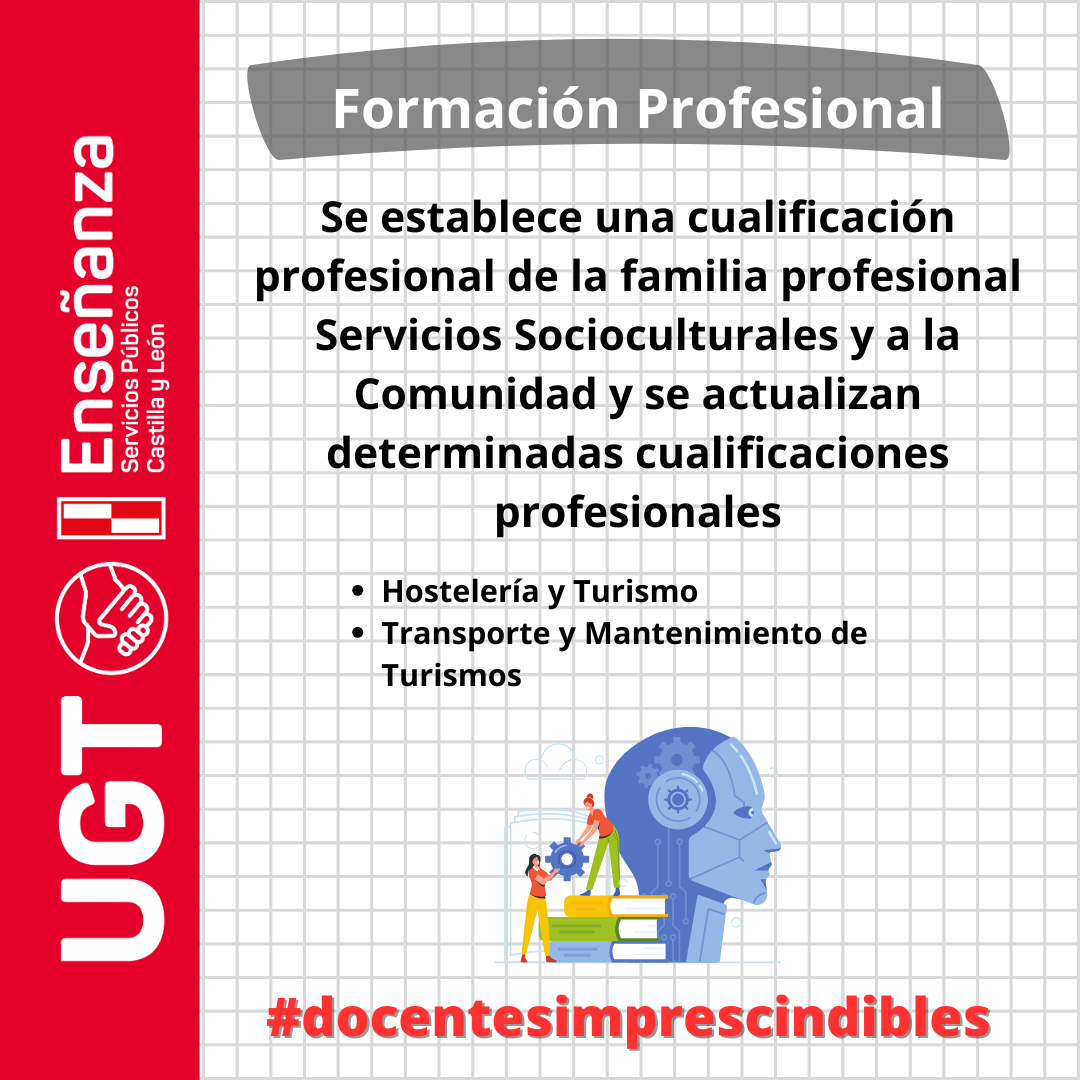 Cualificación profesional de la familia de Servicios Socioculturales y a la Comunidad y actualización de determinadas cualificaciones profesionales.