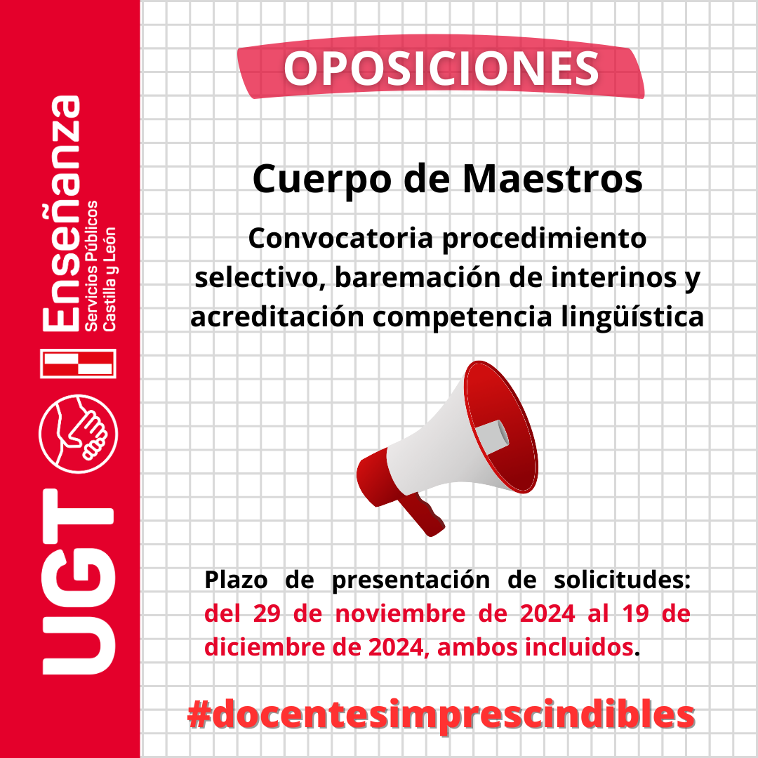 Oposiciones. Maestros 2025. Convocatoria.