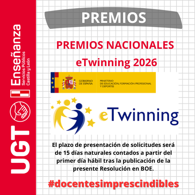 Convocatoria Premios Nacionales eTwinning 2026 dirigidos a profesorado de enseñanzas oficiales no universitarias