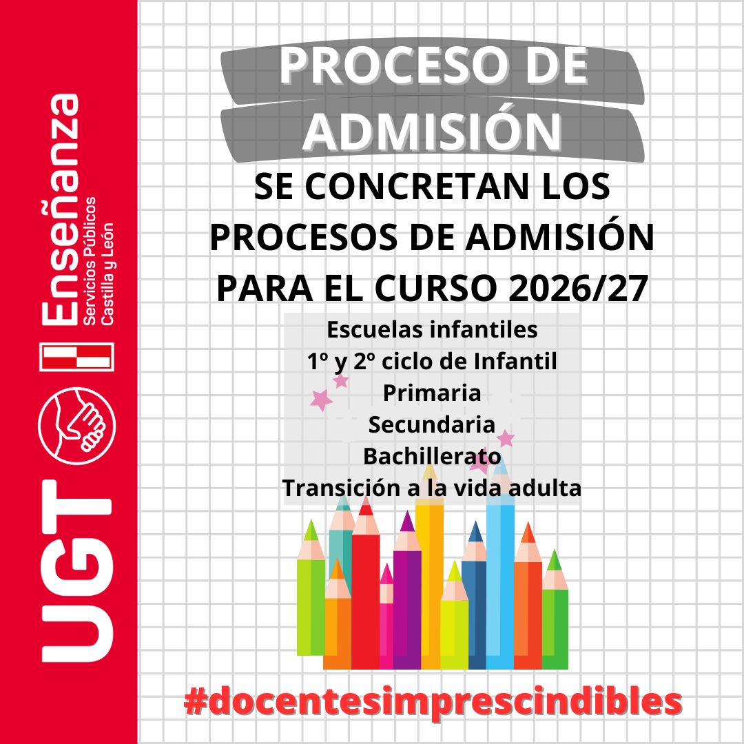 PROCESOS DE ADMISIÓN ALUMNADO 2026/2027
