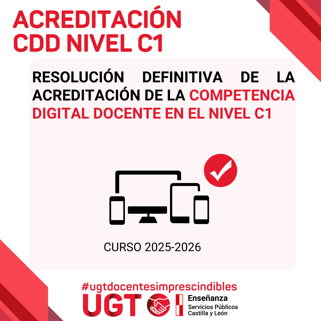 Resolución definitiva de la acreditación de la competencia digital docente en el nivel C1