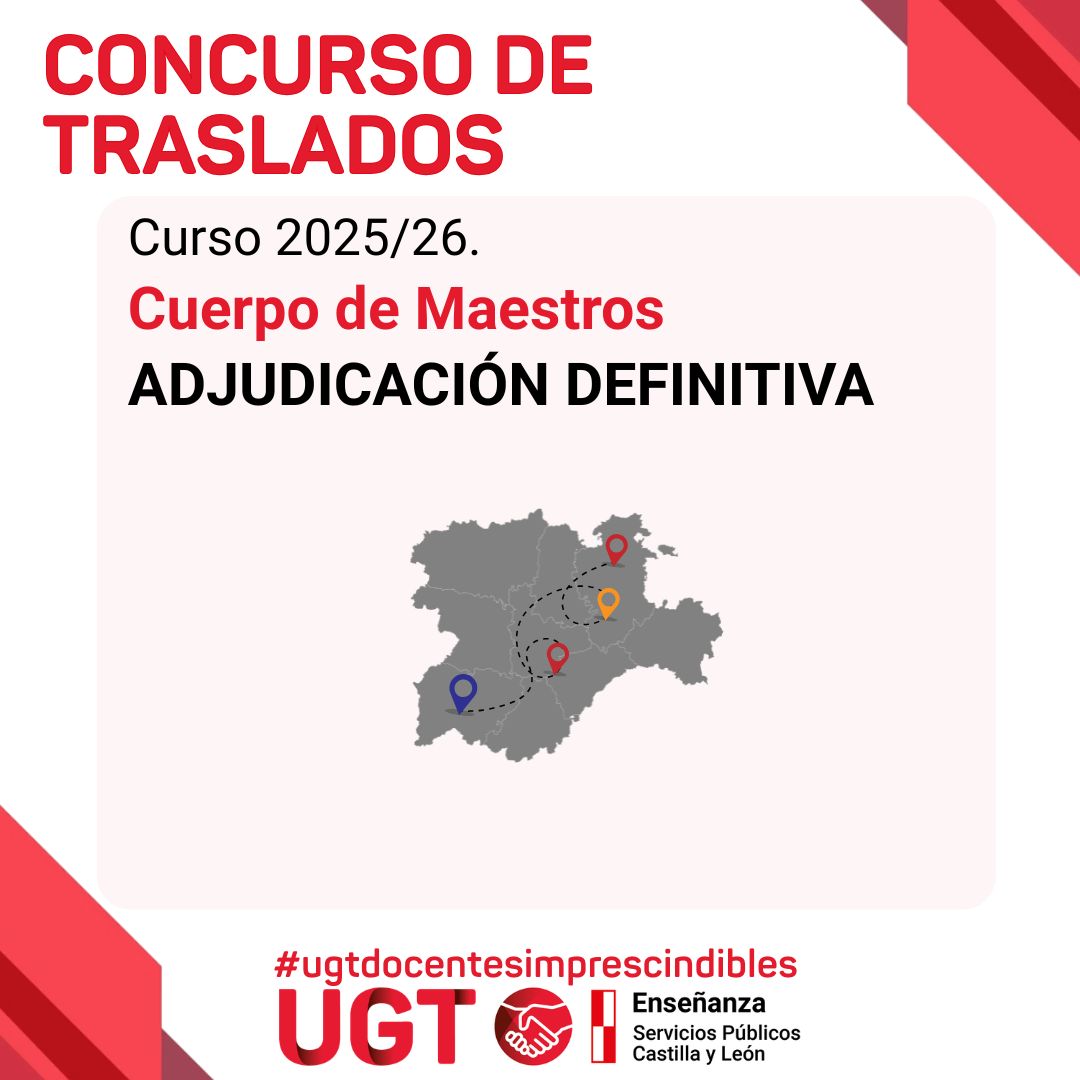 Concurso de traslados. Adjudicación definitiva. Maestros