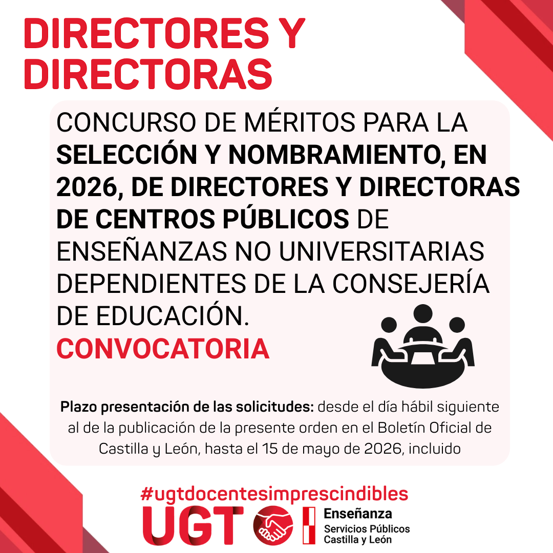 Concurso de méritos para la selección y nombramiento de directores y directoras