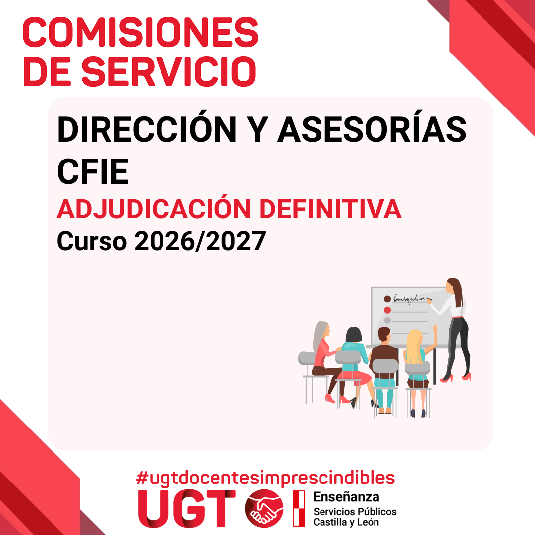 CFIE. Asesorías y directores. Convocatoria 2026 / 2027. Adjudicación definitiva