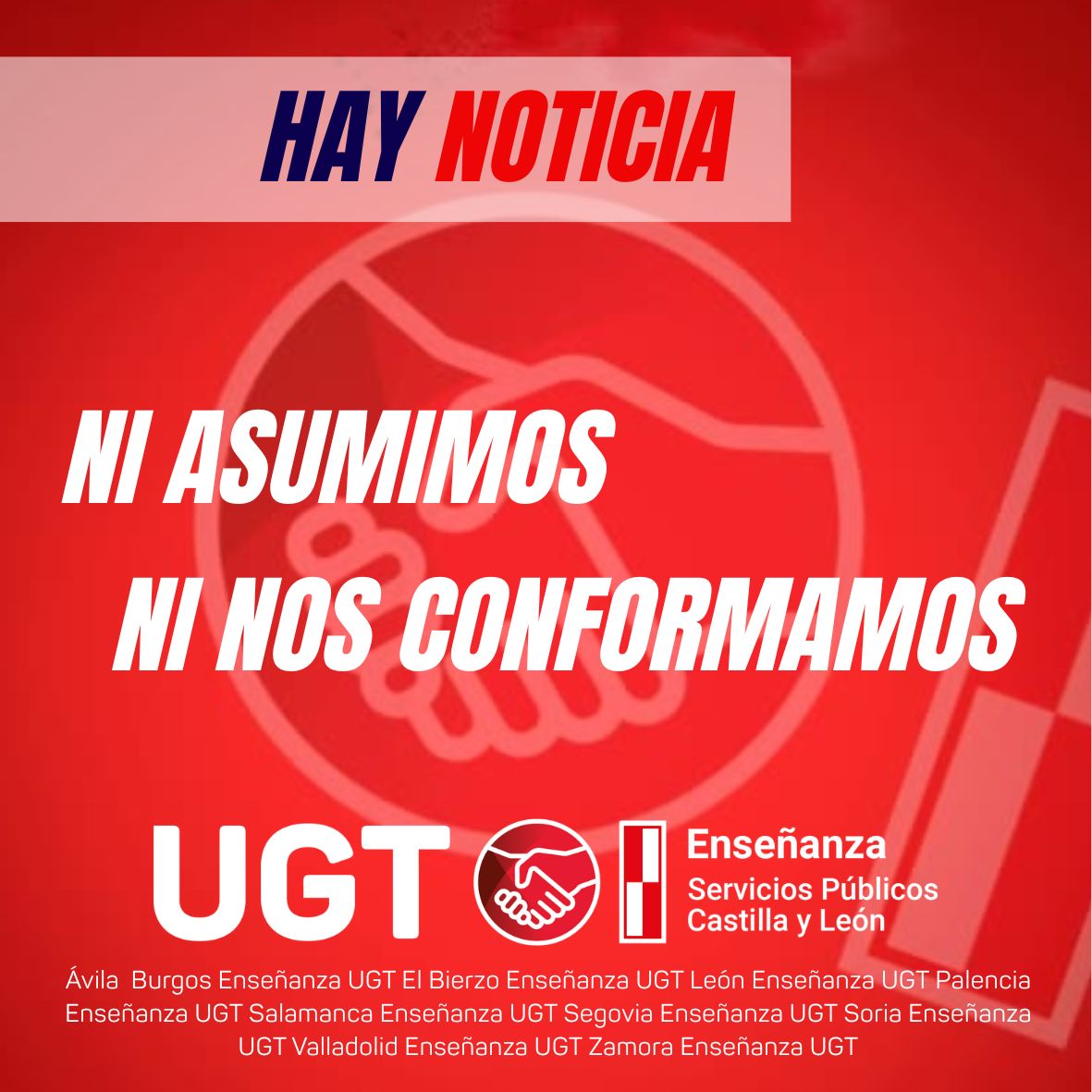 Ni asumimos ni nos conformamos