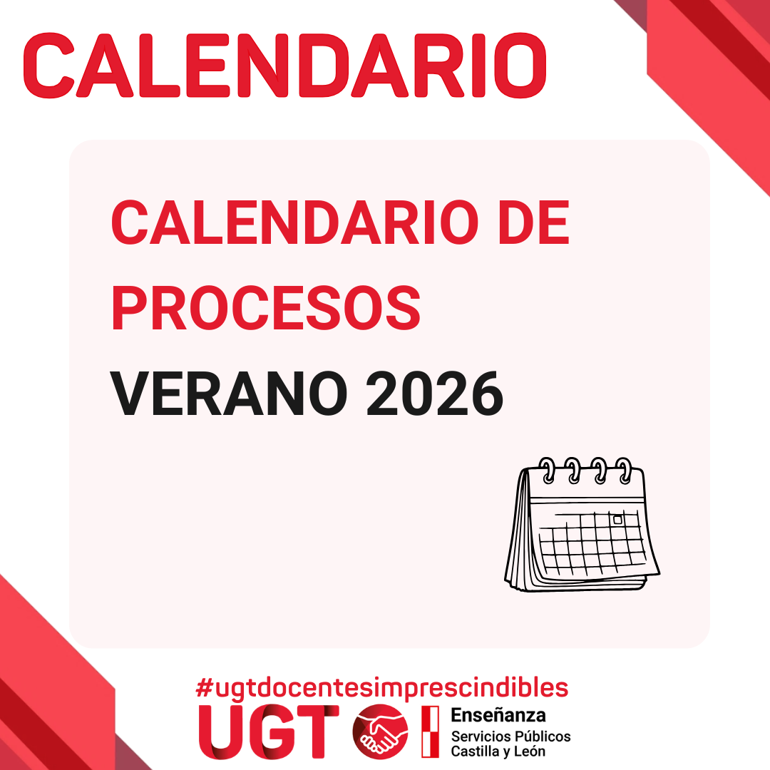 Calendario de procesos de verano 2026