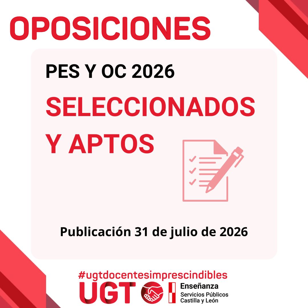 Oposiciones 2026: Listados de las personas seleccionadas en los procedimientos selectivos