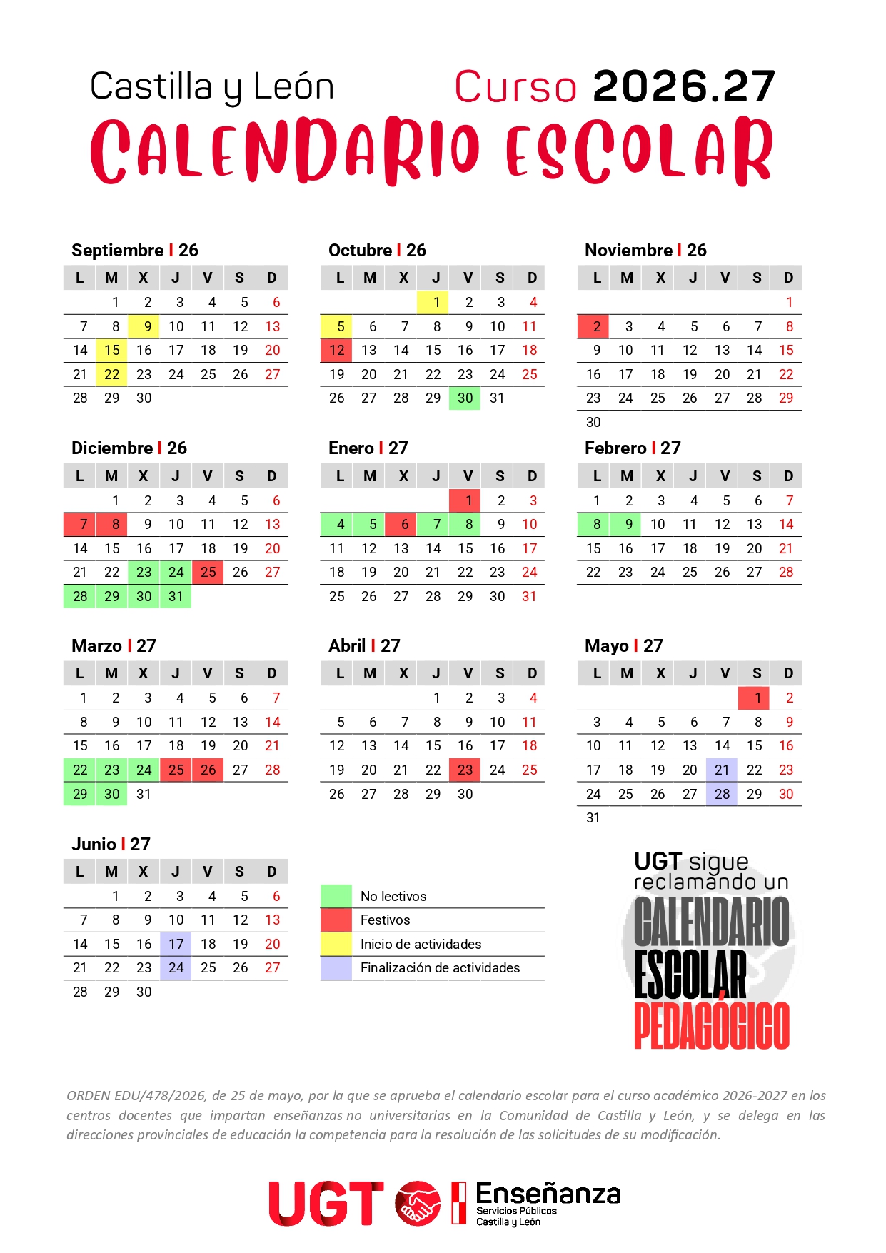 Se Aprueba El Calendario Escolar Para El Curso 2026 2027 Educaci n 
