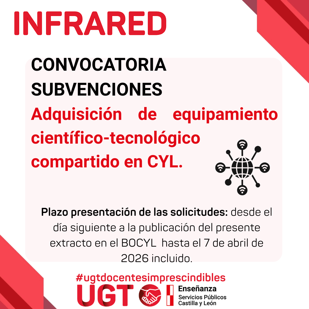 Convocatoria subvenciones para la adquisición de equipamiento científico-tecnológico compartido compartido en CyL.