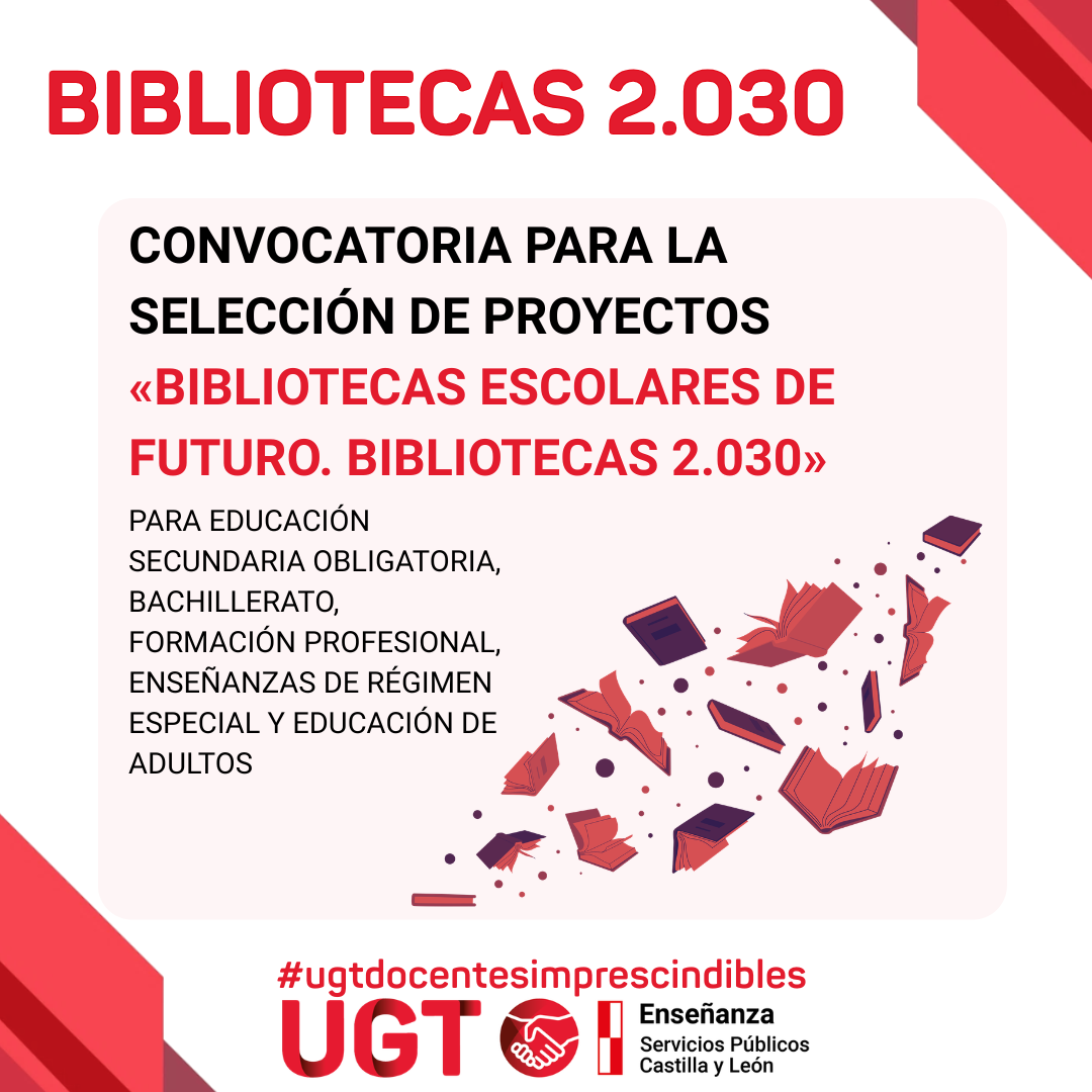 Convocatoria para proyectos «Bibliotecas Escolares de Futuro. Bibliotecas 2.030». Curso 2026-2027