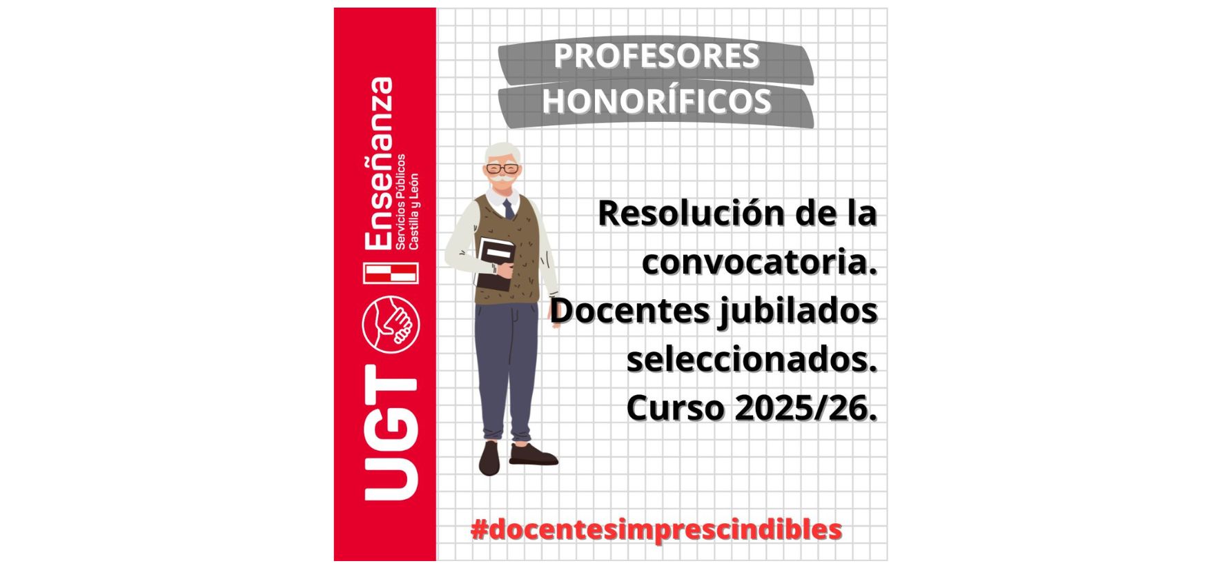 Se resuelve la convocatoria del procedimiento de selección de docentes jubilados para su nombramiento como profesores honoríficos colaboradores