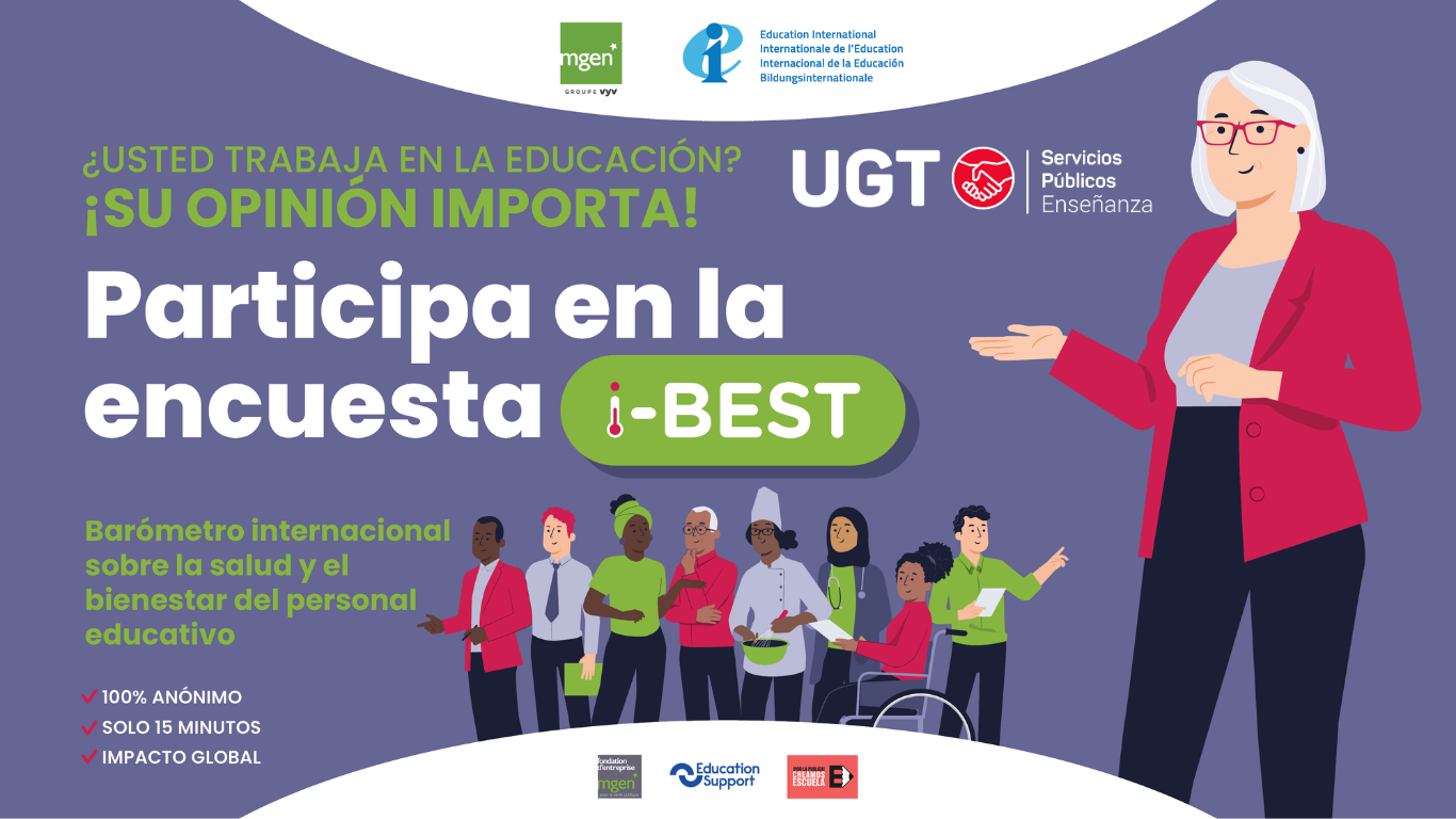 UGT lanza en España la III edición del Barómetro Internacional sobre Bienestar de los Trabajadores de la Enseñanza (IBEST 2026)