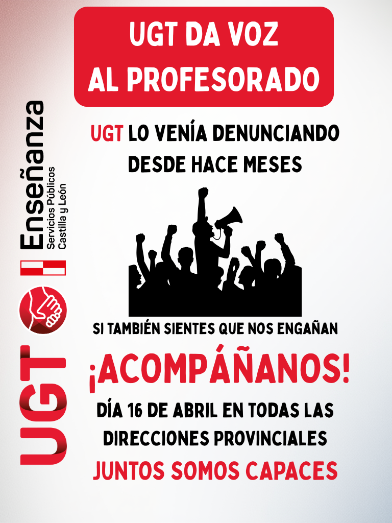 UGT da voz al profesorado