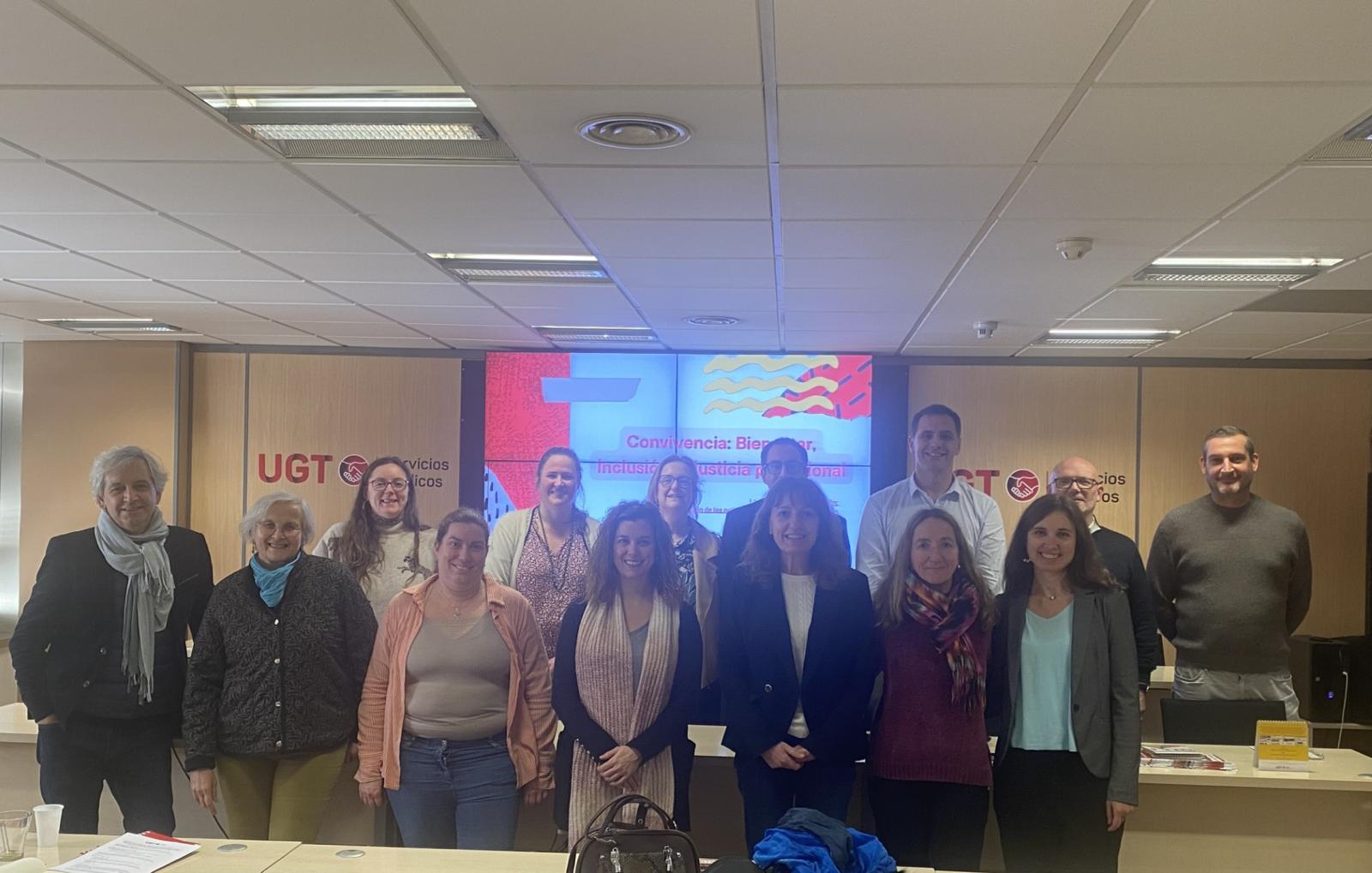 UGT y el sindicato francés UNSA sellan una alianza europea en el Día de la Paz: «La convivencia escolar requiere inversión real y no burocracia»